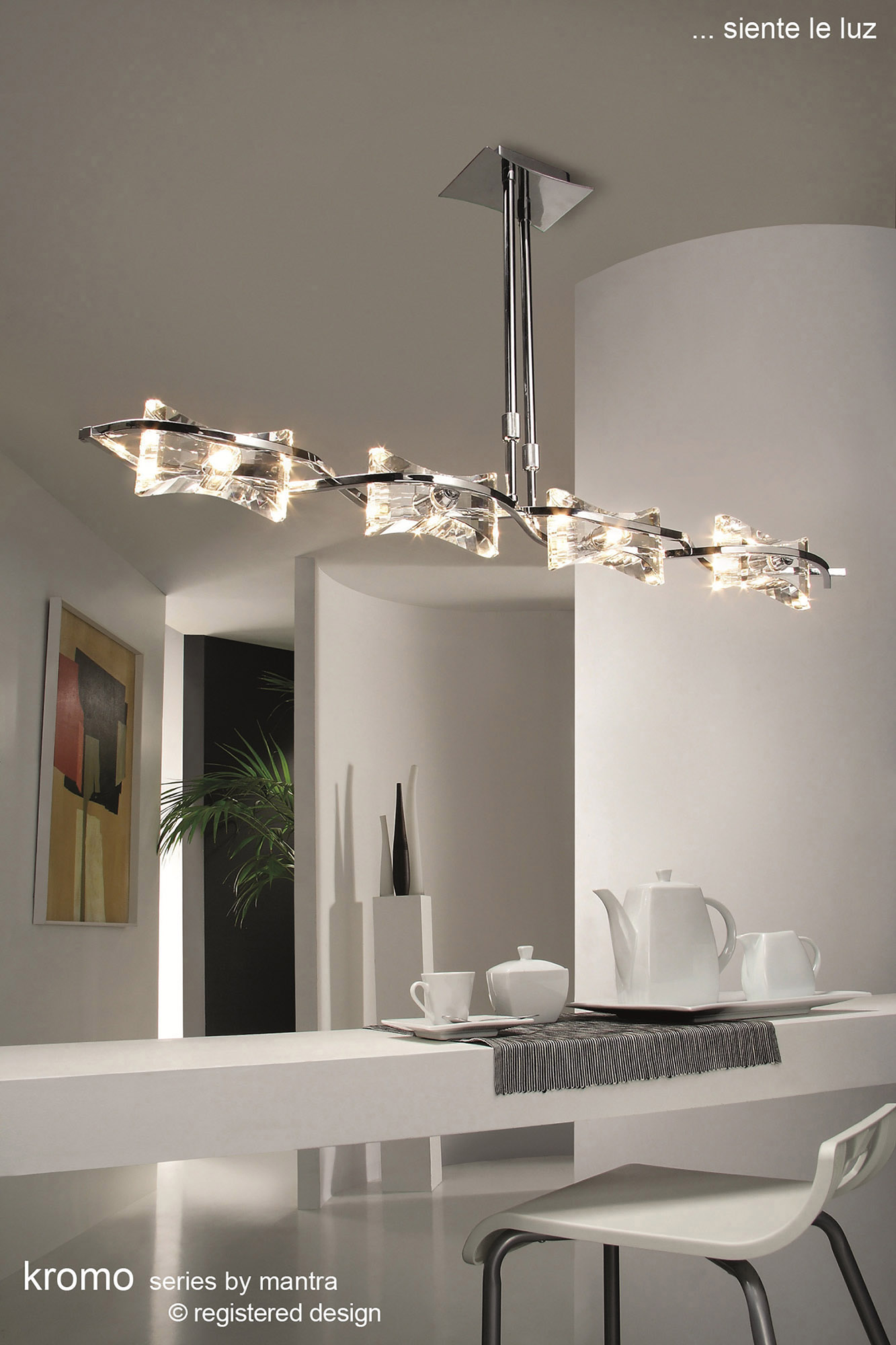 Kromo Antique Brass Ceiling Lights Mantra Linear Fittings